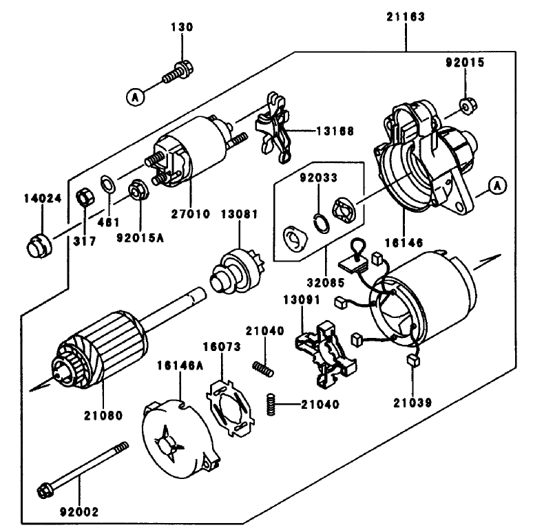 Starter Kawasaki Fd661d As 03
