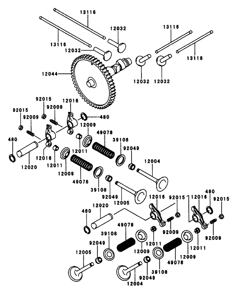 Valvecamshaft Kawasaki Fd661d As 03