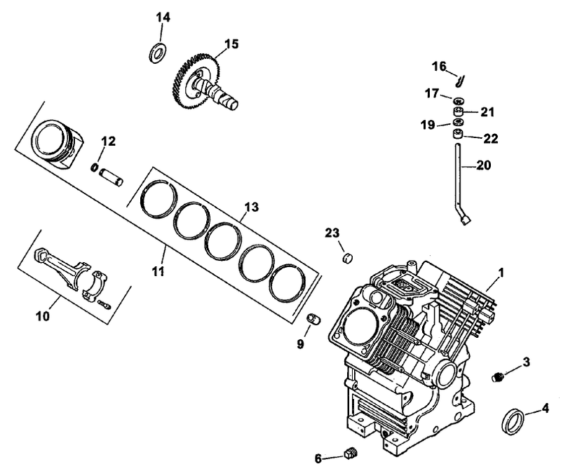 Group 2 Crankcase ch26s 78511 Kohler