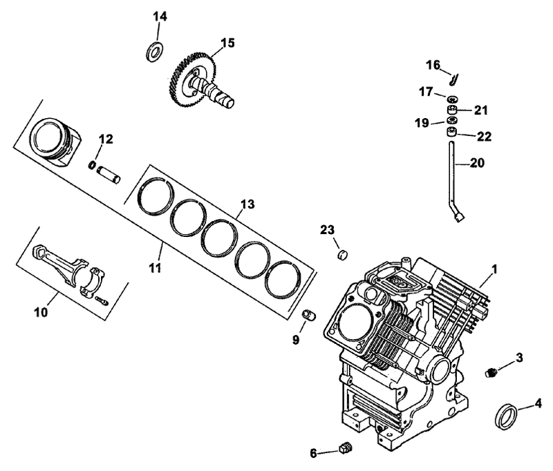 Group 2 Crankcase ch26s 78511 Kohler