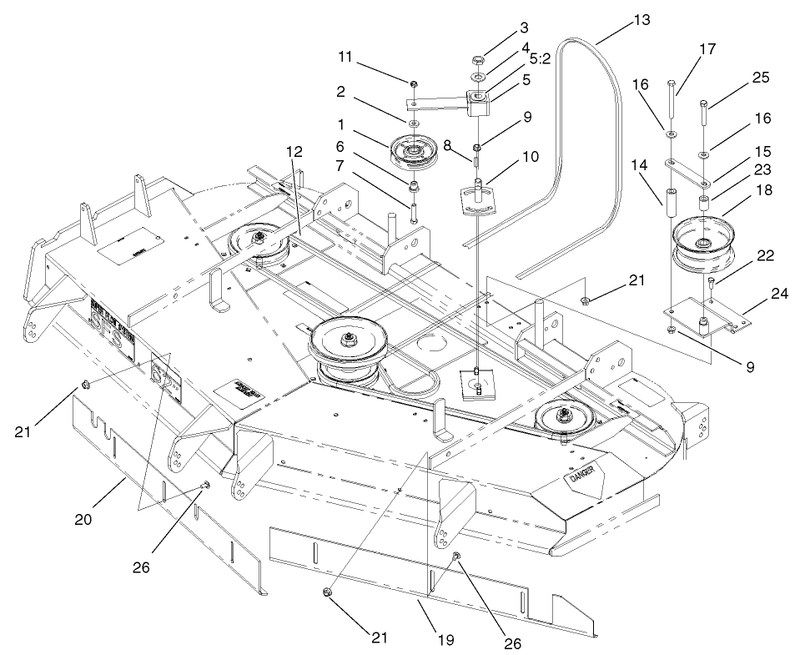 Belts And Idler Arm Assembly