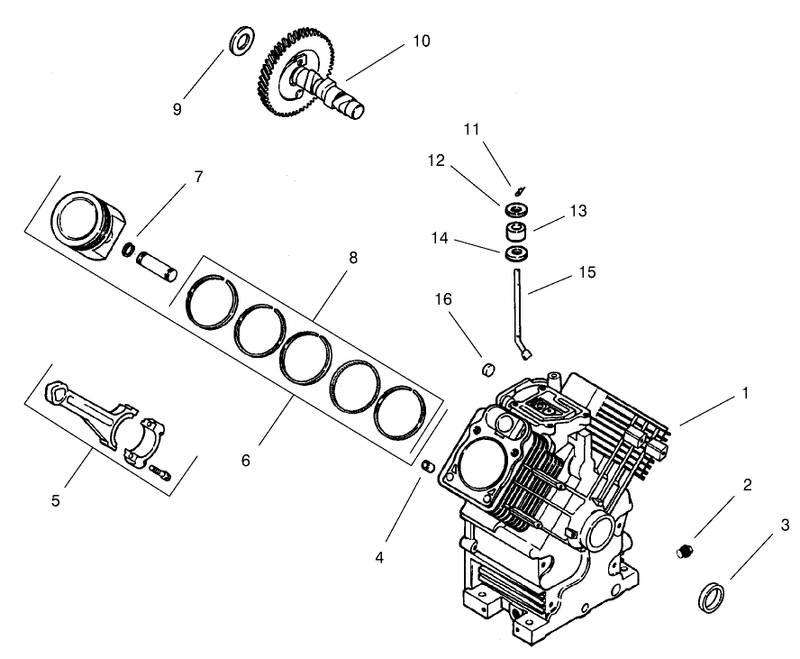 Group 2 Crankcase ch22s Ps 76513 Kohler