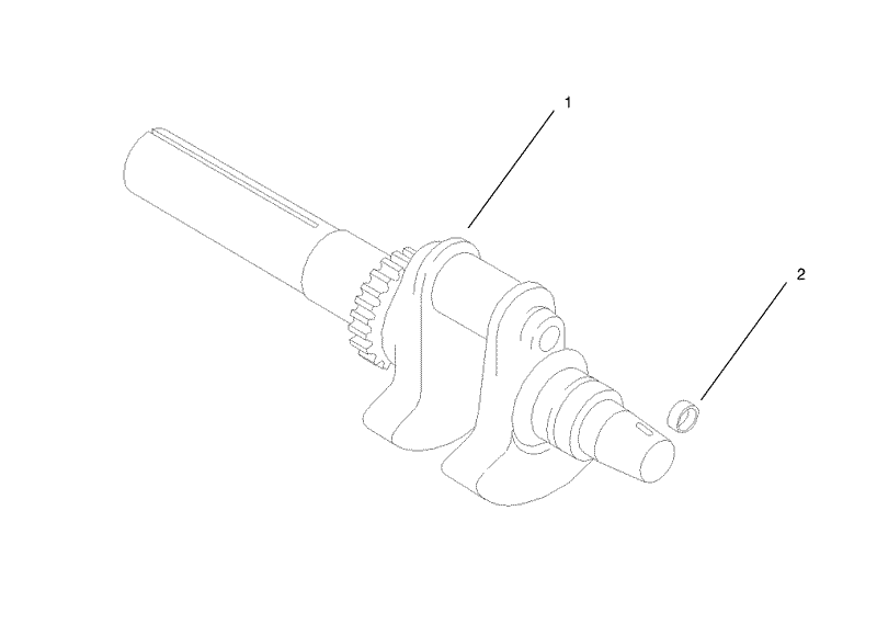 Crankshaft Assembly Group 1 Kohler CH23S 76550