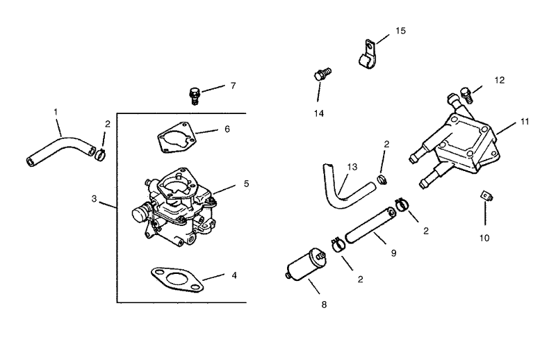 Fuel System Assembly Group 8 Kohler CH23S 76550
