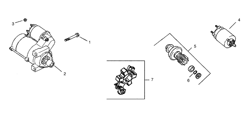 Starting System Assembly Group 7 Kohler CH23S 76550