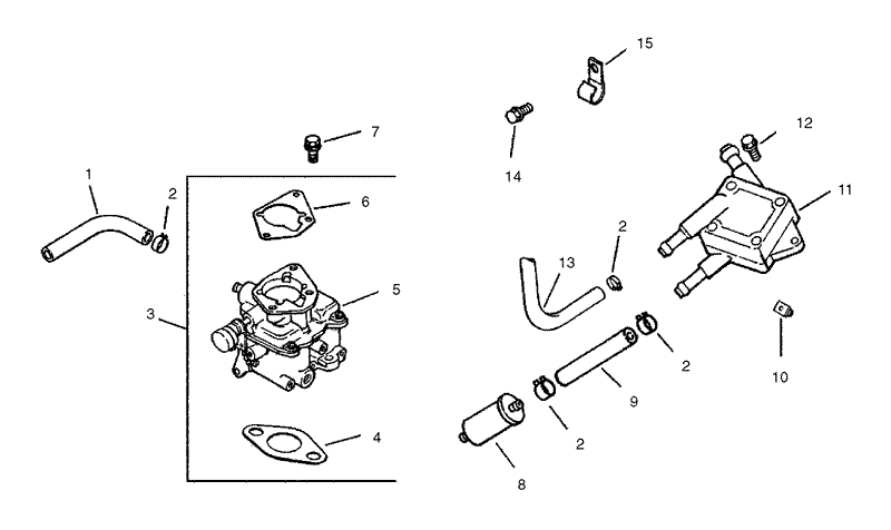 Fuel System Assembly Group 8 Kohler CH23S 76550