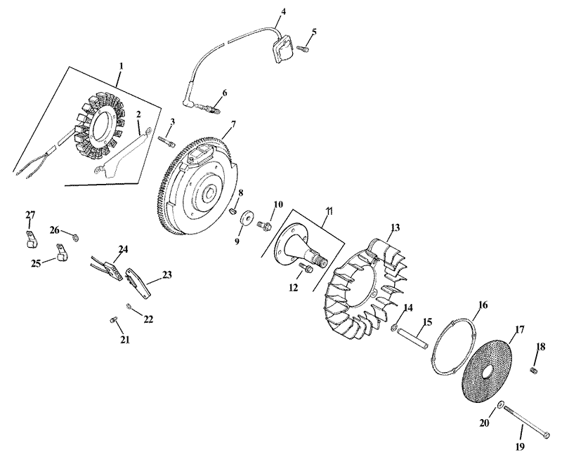 Group 5 IgnitionElectrical Assembly Kohler CH23S 76569