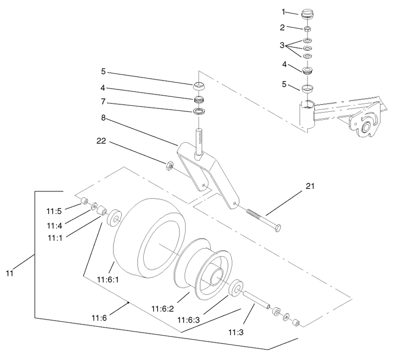 Caster And Wheel Assembly