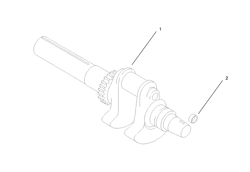 Crankshaft Assembly Group 1 Kohler CH25S 68695