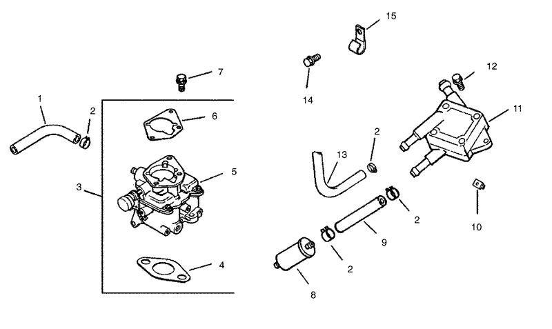 Fuel System Assembly Group 8 Kohler CH25S 68695