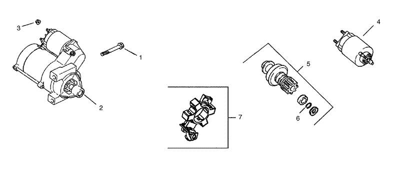 Starting System Assembly Group 7 Kohler CH25S 68695
