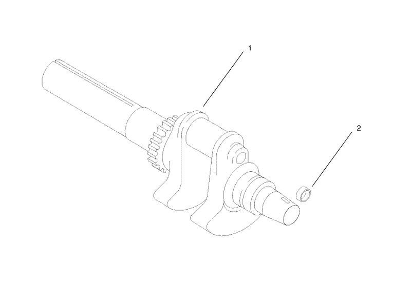 Group 1 Crankshaft Assembly Kohler CH25S 68695