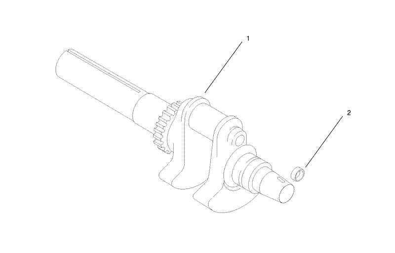 Group 1 Crankshaft Assembly Kohler CH25S 68695