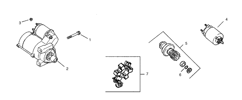 Group 7 Starting System Assembly Kohler CH25S 68695