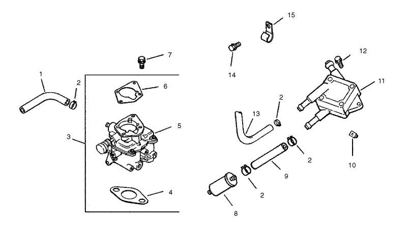 Group 8 Fuel System Assembly Kohler CH25S 68695