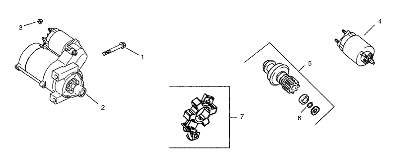 Group 7 Starting System Assembly Kohler CH25S 68695