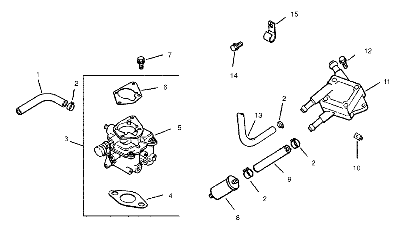 Group 8 Fuel System Assembly Kohler CH25S 68695