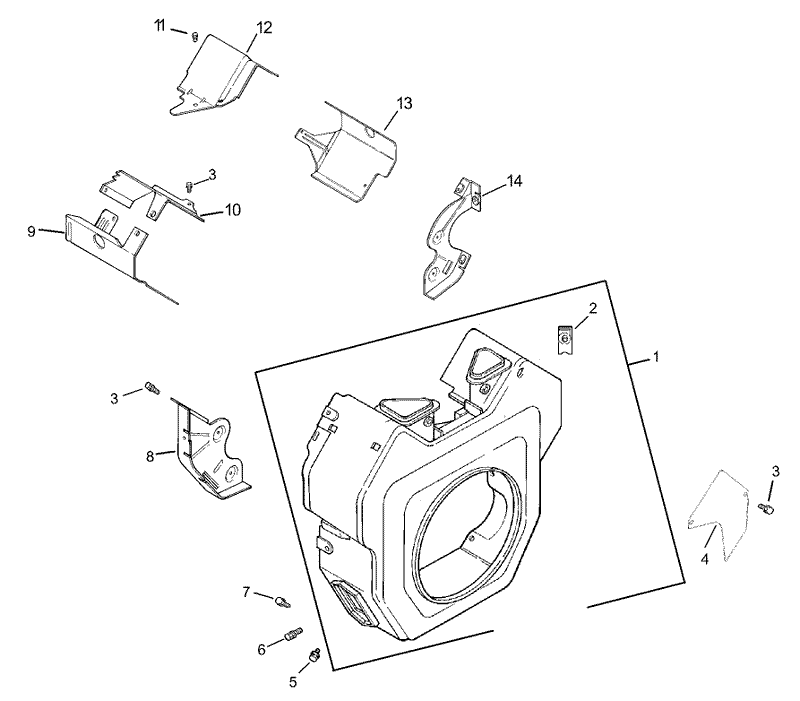 Group 6 Blower Housing Assembly Kohler CH740 0007
