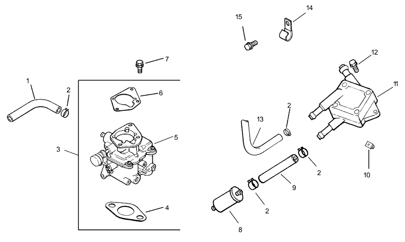 Group 8 Fuel System Assembly Kohler CH740 0007