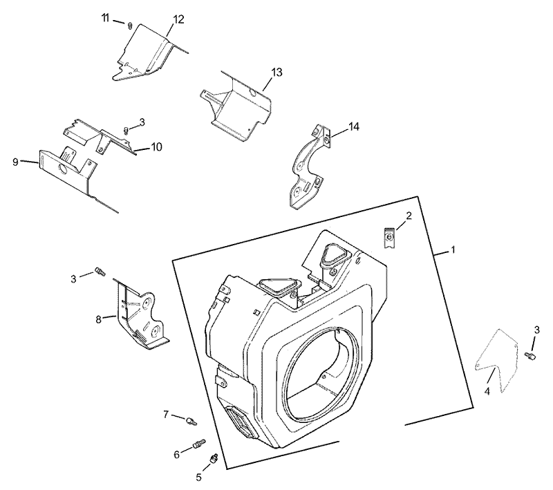 Group 6 Blower Housing Assembly Kohler CH740 0007