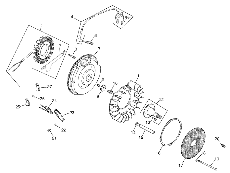 Group 5 IgnitionElectrical Assembly Kohler CH20S 64670