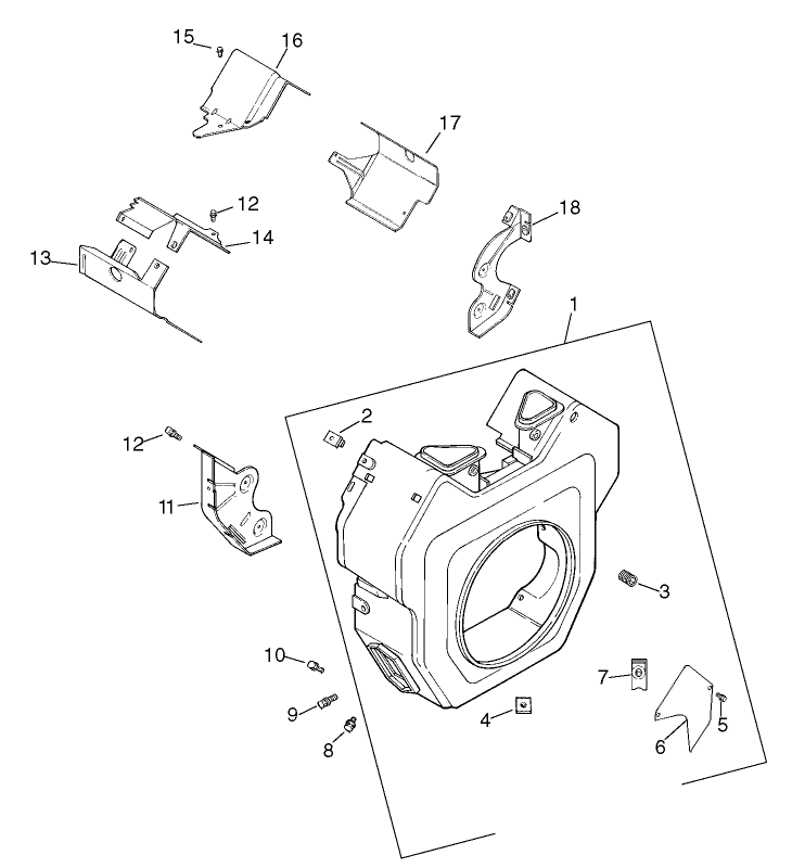 Group 6 Blower Housing Assembly Kohler CH20S 64670