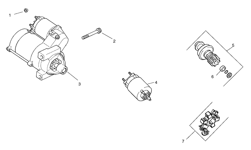Group 7 Starter Assembly Kohler CH20S 64670