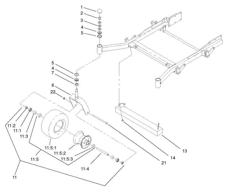 Caster and Wheel Assembly