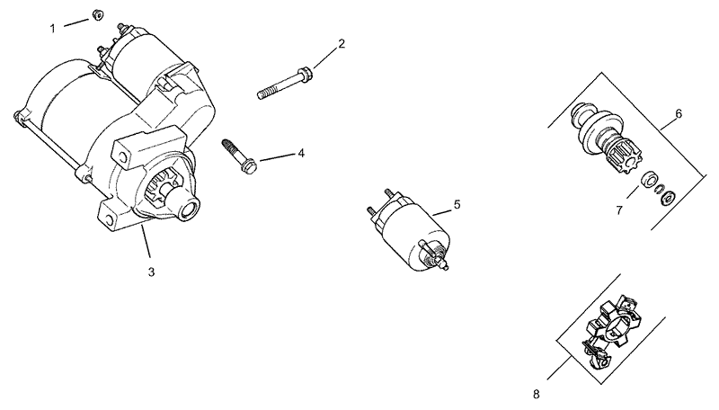 Group 7 Starter Assembly Kohler CH20S 64684