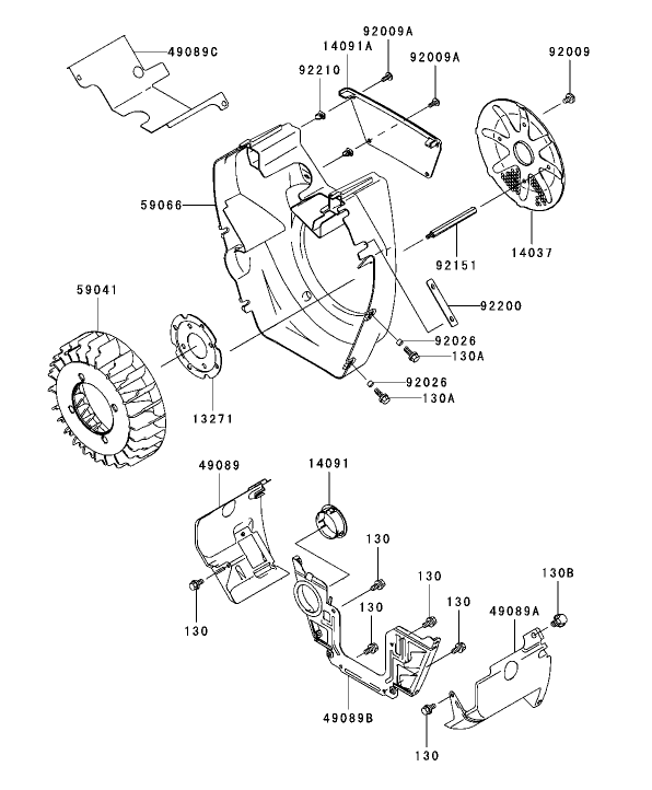 Cooling Equipment Assembly Kawasaki FH721D AS05