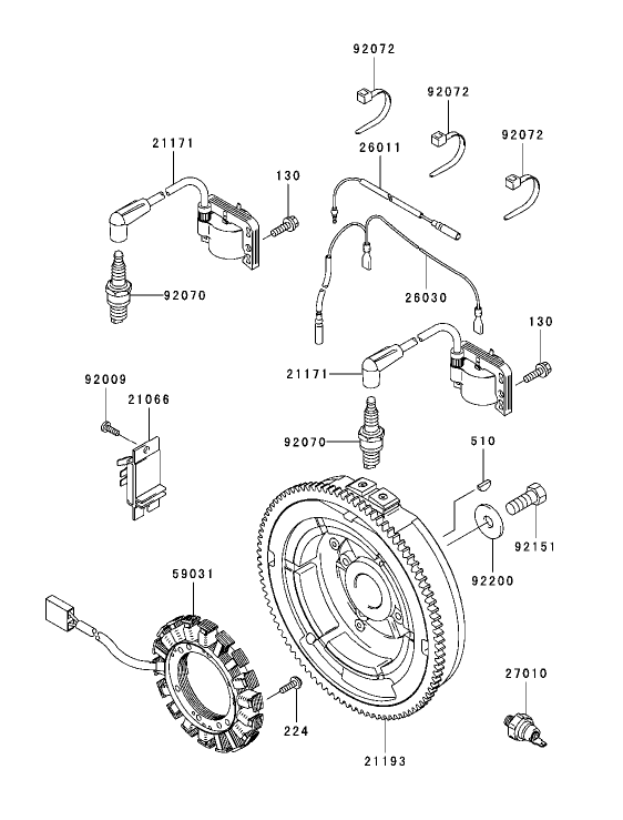 Electric Equipment Assembly Kawasaki FH721D AS05