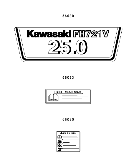 Label Assembly Kawasaki FH721D AS05