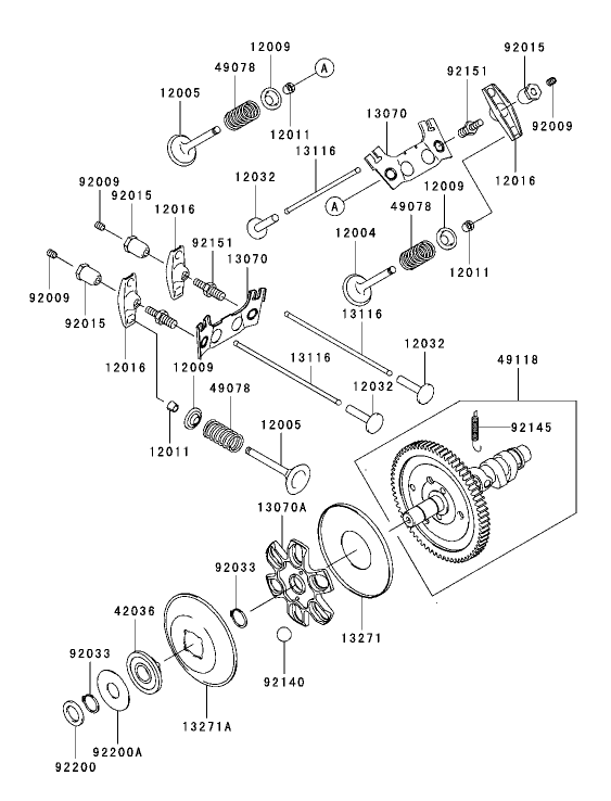 ValveCamshaft Assembly Kawasaki FH721D AS05
