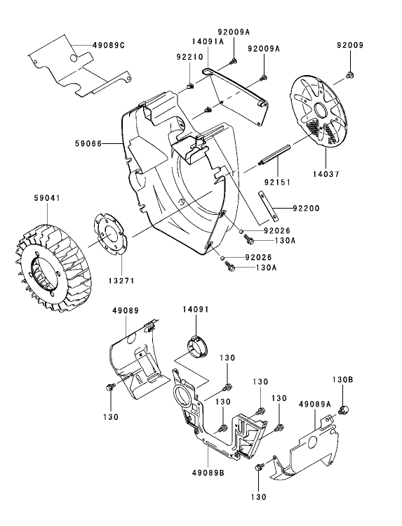Cooling Equipment Assembly Kawasaki FH721D AS05
