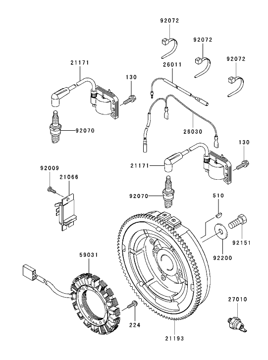 Electric Equipment Assembly Kawasaki FH721D AS05