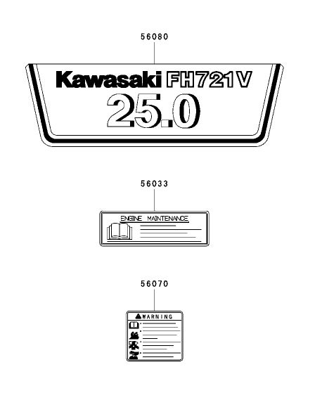Label Assembly Kawasaki FH721D AS05