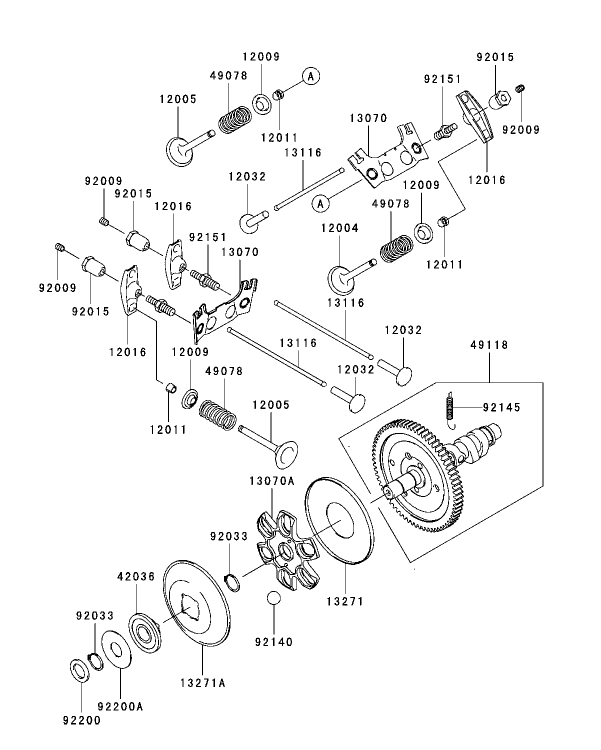 ValveCamshaft Assembly Kawasaki FH721D AS05