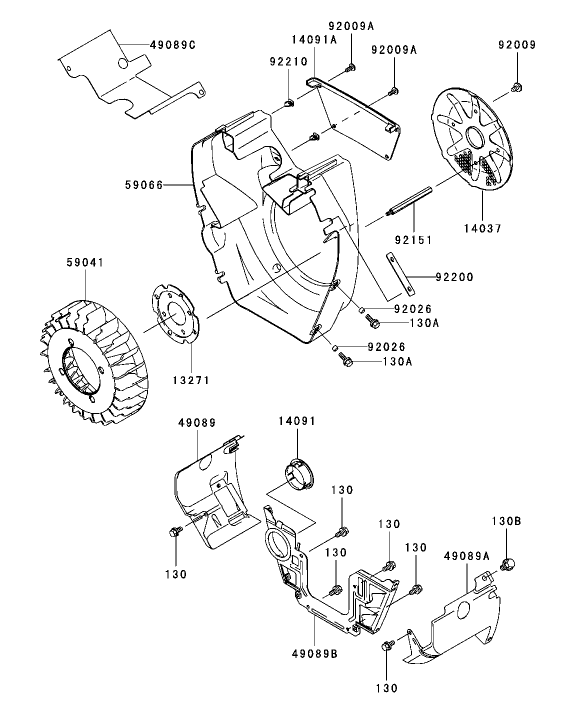 Cooling Equipment Assembly Kawasaki FH721D AS05