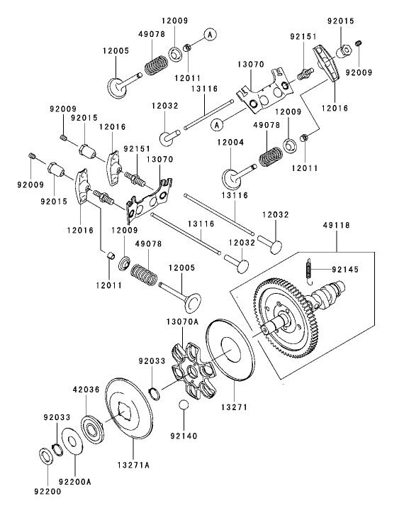 ValveCamshaft Assembly Kawasaki FH721D AS05