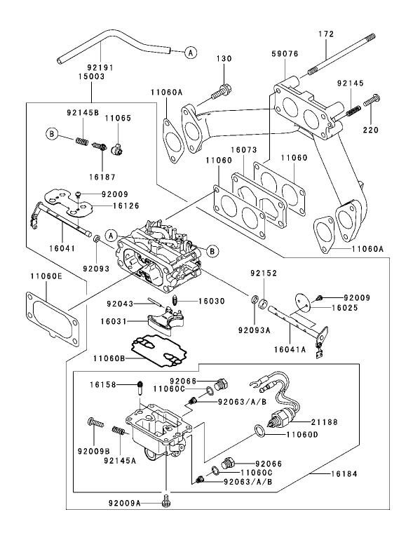 Carburetor Assembly Kawasaki FH721D AS05