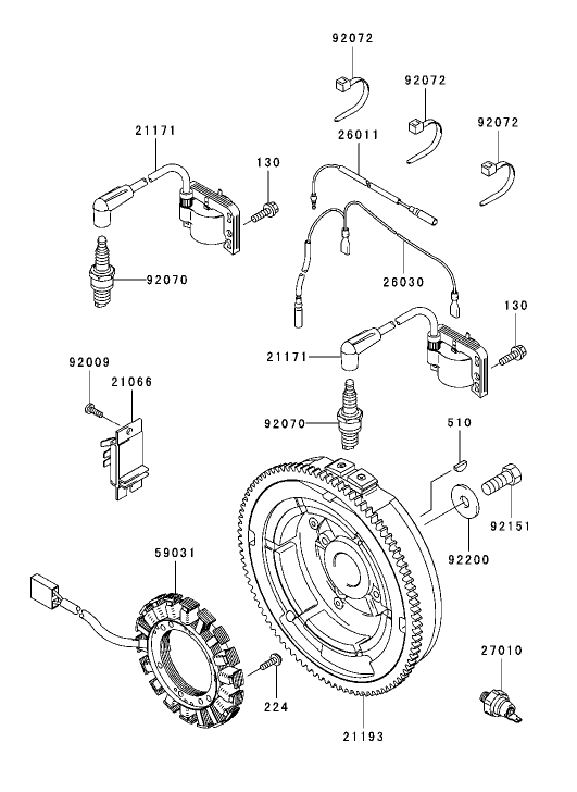 Electric Equipment Assembly Kawasaki FH721D AS05