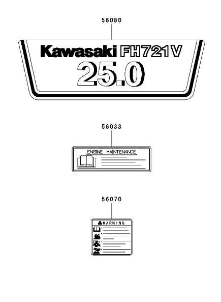 Label Assembly Kawasaki FH721D AS05