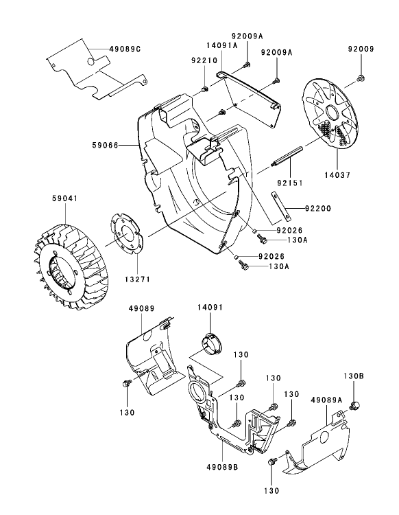 Cooling Equipment Assembly Kawasaki FH721D AS05