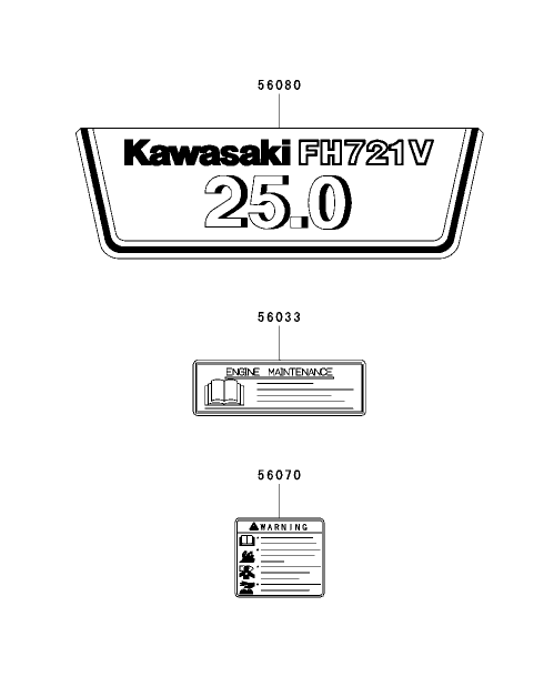 Label Assembly Kawasaki FH721D AS05