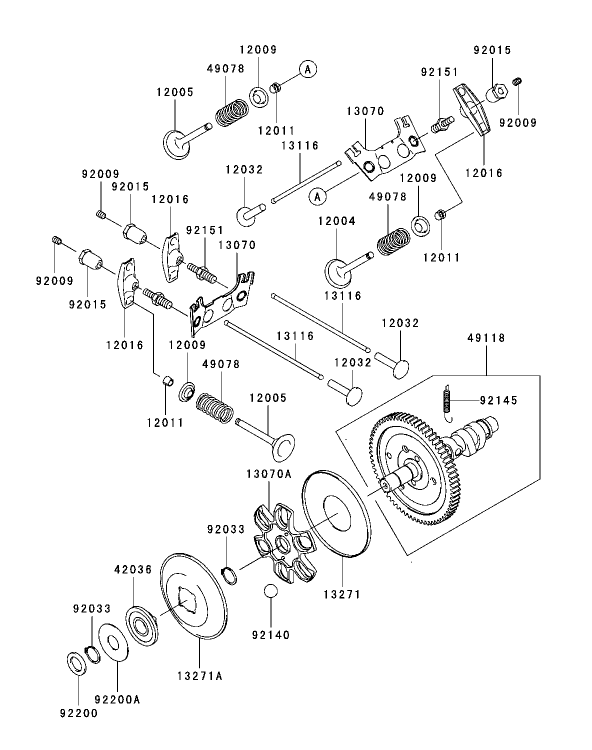 ValveCamshaft Assembly Kawasaki FH721D AS05