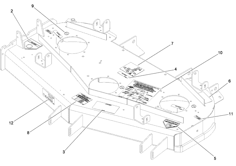 Deck Decal Assembly No 110 5551