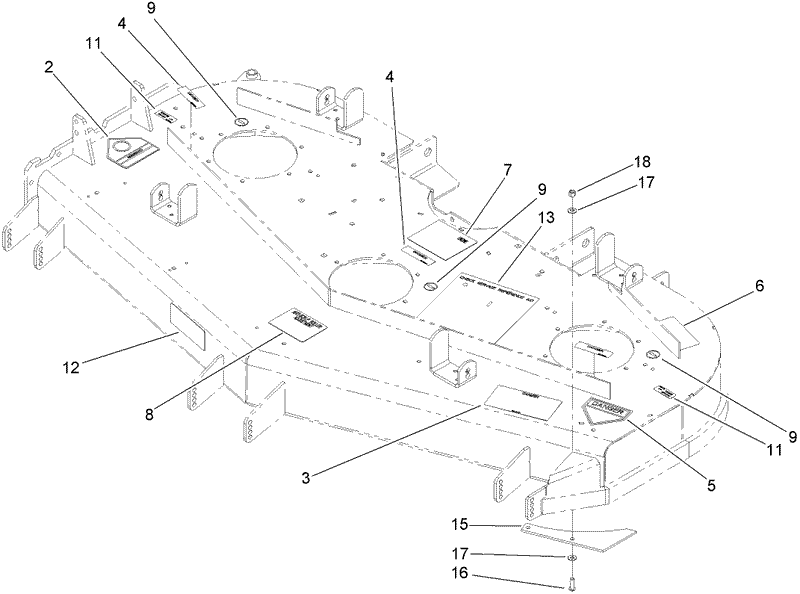 Deck Decal Assembly No 110 5561