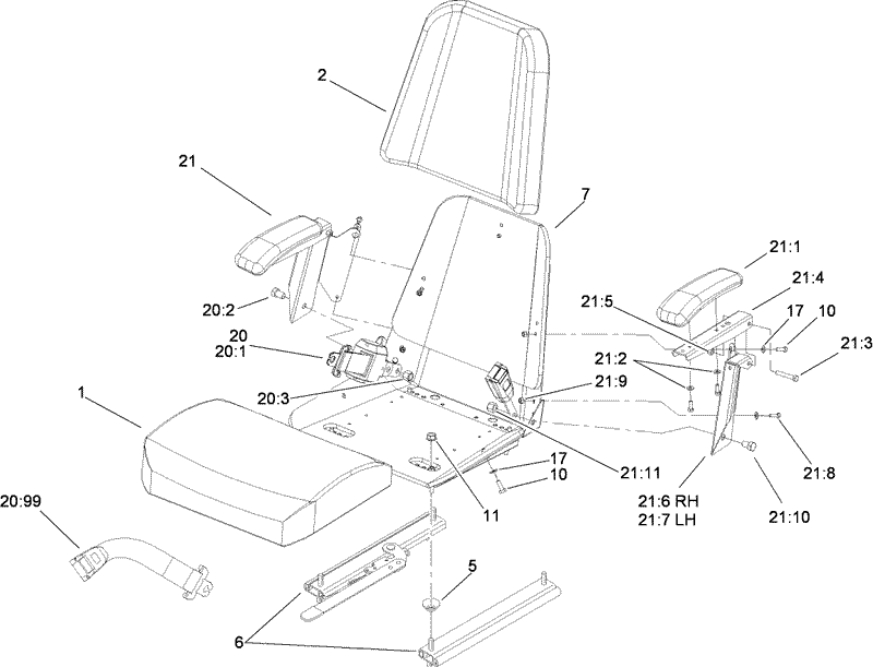 Seat Assembly No 110 5737