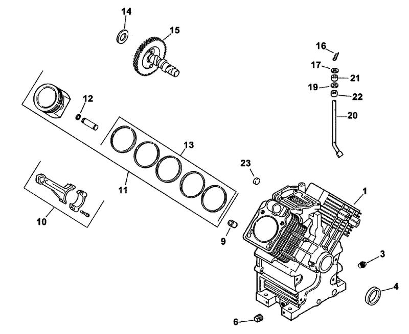 Crankcase Assembly engine Kohler Ch26s Efi Ps 78517