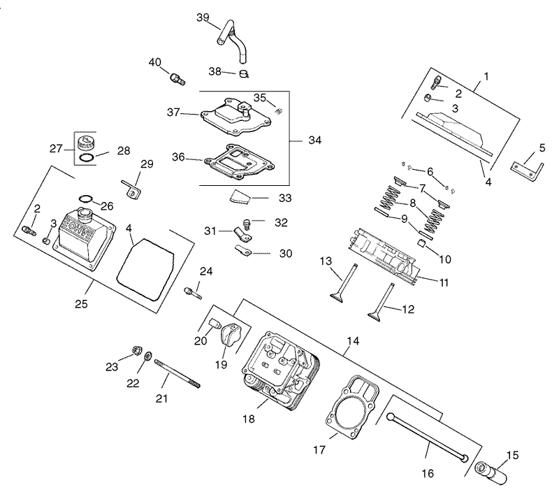 Group 4 HeadValveBreather Assembly Kohler CH26S 78518